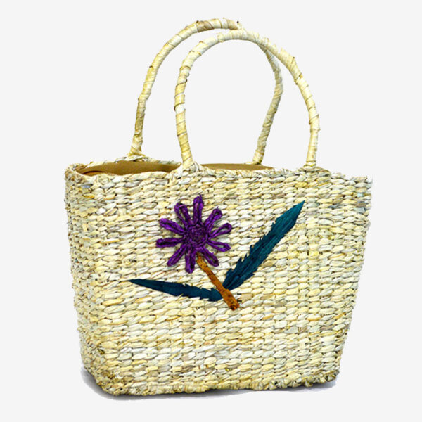Eco Friendly Hand Bag -Flower Designed for Sale - eKade.lk