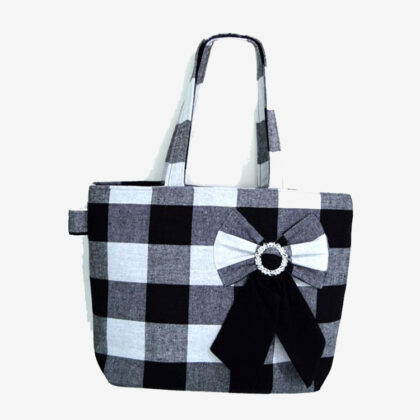 Ladies Hand Bag (Black and White) for Sale - eKade.lk