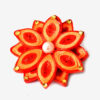 Paper Quilled Saree Brooch Design 4 – Orange for Sale - eKade.lk