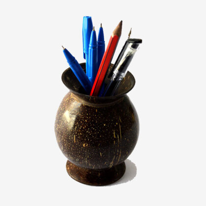 Coconut Shell Pen Holder 2 (Vase Type) for Sale - eKade.lk