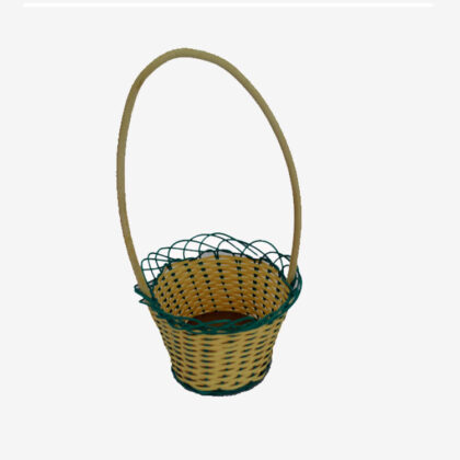Cane Basket (Large) (Green Line) for Sale - eKade.lk
