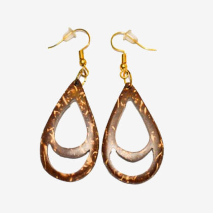 Coconut Shell Earrings Design-11 for Sale - eKade.lk