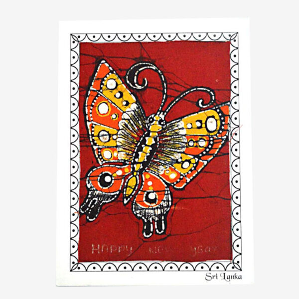 Batik Greeting Card (Butterfly) for Sale - eKade.lk