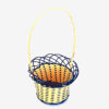 Cane Flower Basket Type 7 (Blue Colour) -Average Size for Sale - eKade.lk