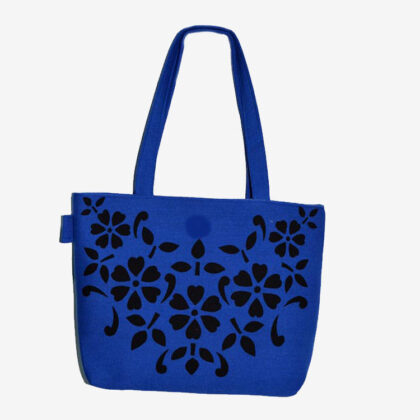 Ladies Hand Bag (Blue Colour – Pattern 2) for Sale - eKade.lk