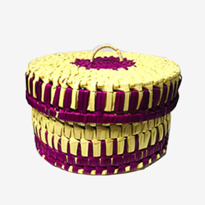 Palmyrah Jewellery Box – Large 1 (Purple Pattern) for Sale - eKade.lk