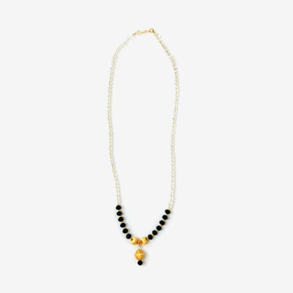 Jewellery 14 – Black, Gold and Transparent Coloured Necklace for Sale - eKade.lk