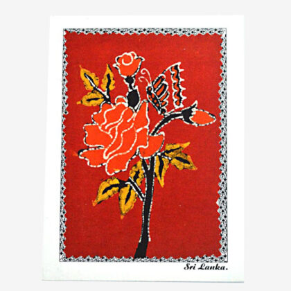 Batik Greeting Card (Bunch Of Rose) for Sale - eKade.lk