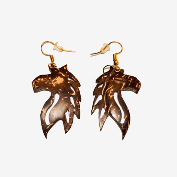 Coconut Shell Earrings Design – 1 for Sale - eKade.lk