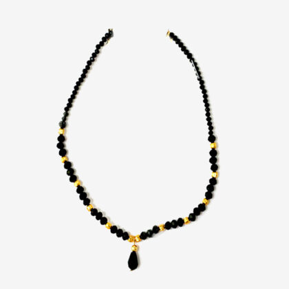 Jewellery 4 – Black and gold colored necklace for Sale - eKade.lk