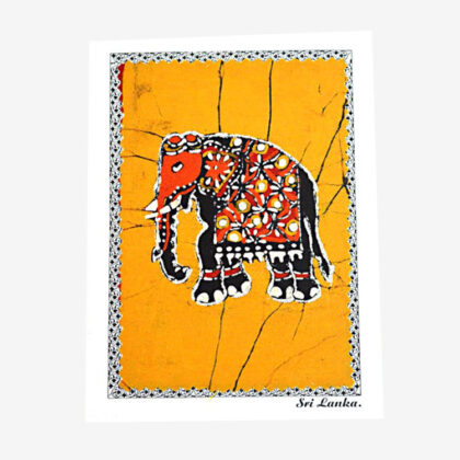 Batik Greeting Card (Tusker) for Sale - eKade.lk