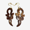 Coconut Shell Earrings Design-7 for Sale - eKade.lk