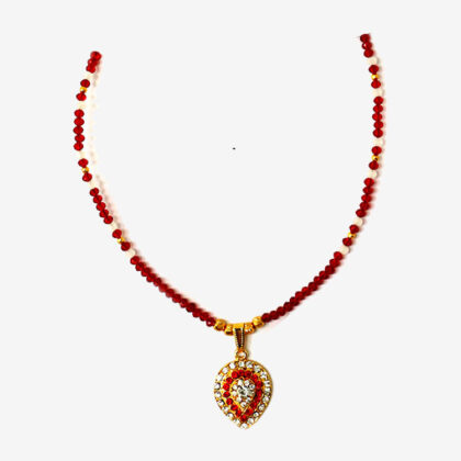 Jewellery 5 – Red and whte coloured necklace for Sale - eKade.lk